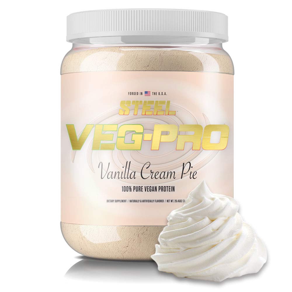 Steel Supplements Veg-PRO | Vegan Protein Powder, Vanilla Cream Pie | 25 Servings 