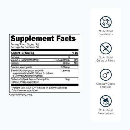 Transparent Labs Creatine HMB (30 Servings, Strawberry Lemonade) & Creatine HMB Unflavored (30 Servings, Unflavored)