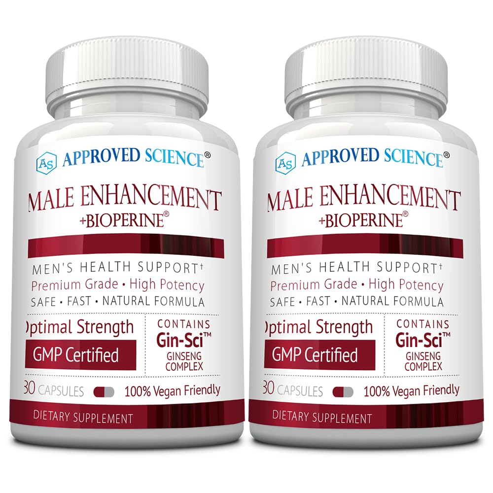 Approved Science® Male Enhancement - Boost Performance and Increase Drive - 180 Vegan Friendly Capsules (1 Bottle)