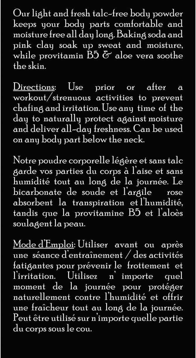 Brickell Men's Products Stay Fresh Body Powder for Men, Talc-Free, Absorbs Sweat, Keeps Skin Dry, with Aloe, Pro-Vitamin B5, and Corn Starch, 5 oz, Scented
