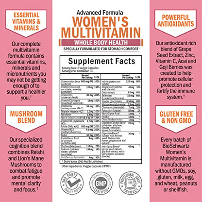 Multivitamin for Women with Vitamin D3 - Multivitamins for Bone Breast Skin Joint