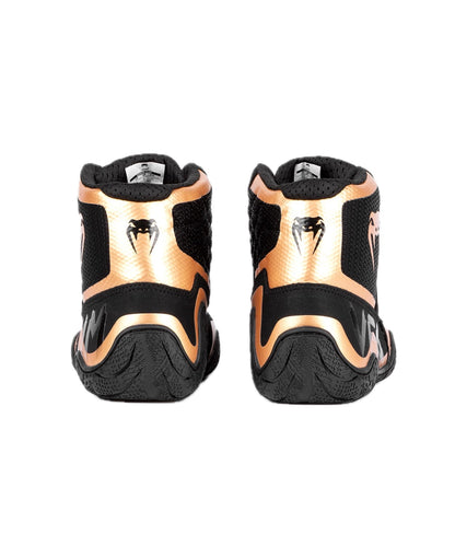 Venum Men's Women's Wrestling Boxing Elite Shoe - Black/Bronze
