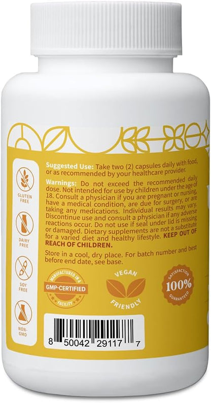 Pattern Wellness Uric Acid Support Supplement – Supports Uric Acid Balance & Joint Wellness – Herbal Formula – 3rd Party Lab Tested – 60 Veggie Capsules