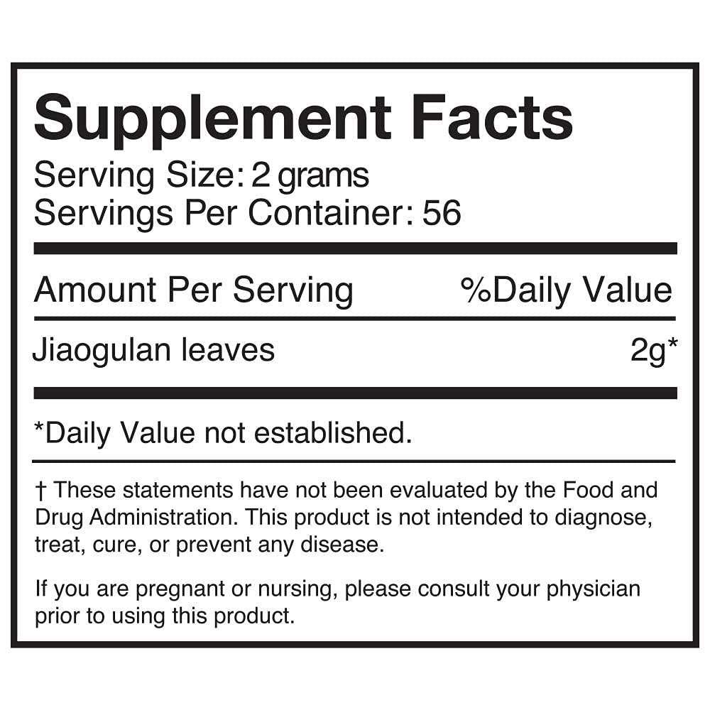 Nature Restore Organic Gynostemma Loose Leaf Tea (4 oz). Pure Jiaogulan Southern Ginseng. Natural AMPK Metabolic Activator & Longevity Adaptogen. Caffeine-Free Evening Green Tea Alternative