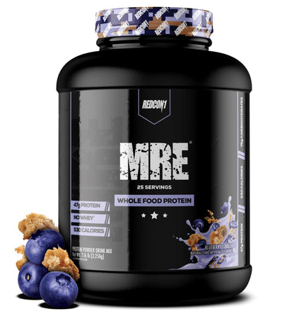 REDCON1 MRE Protein Powder, Blueberry Cobbler - Meal Replacement Protein Blend Made 