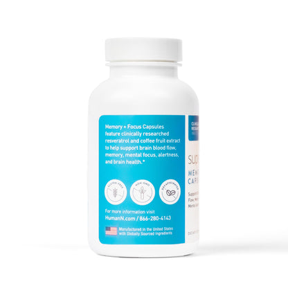 humanN SuperBeets Memory & Focus Brain Supplement Capsules – Mental Alertness