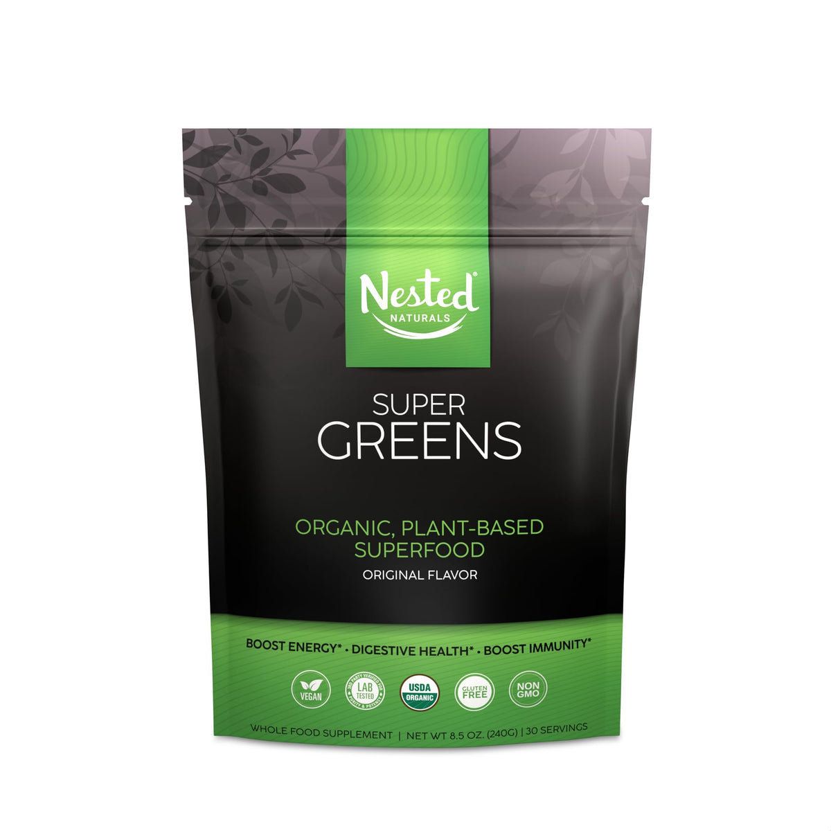 Super Greens Daily Greens Superfood Powder - Certified USDA Organic Green Powder 
