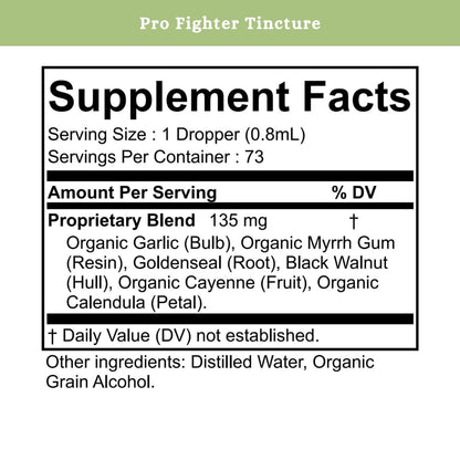 SPRIGS Pro-Fighter Immunity Optimizer Supplement, 2Oz | Comprehensive Immune Support Liquid Formula Blend with Organic Garlic & Goldenseal to Support Your Body's Natural Defense & Respiratory Function