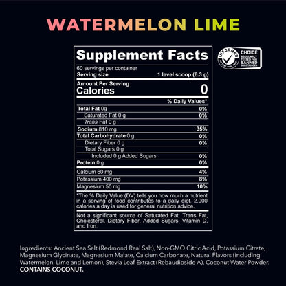REDMOND Re-Lyte Sugar Free Electrolyte Powder Mix (Strawberry Lemonade) | Zero Sugar Electrolytes, Hydration Powder