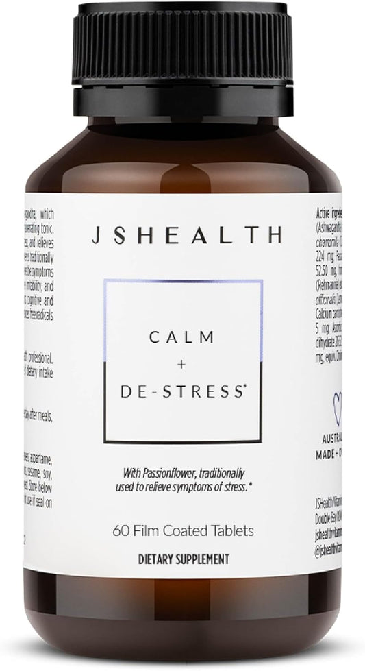 JSHealth Calm + Destress Supplement - 60 Capsules