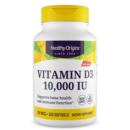 Healthy Origins Vitamin D3 10,000 IU 250 mcg, 360 Softgels