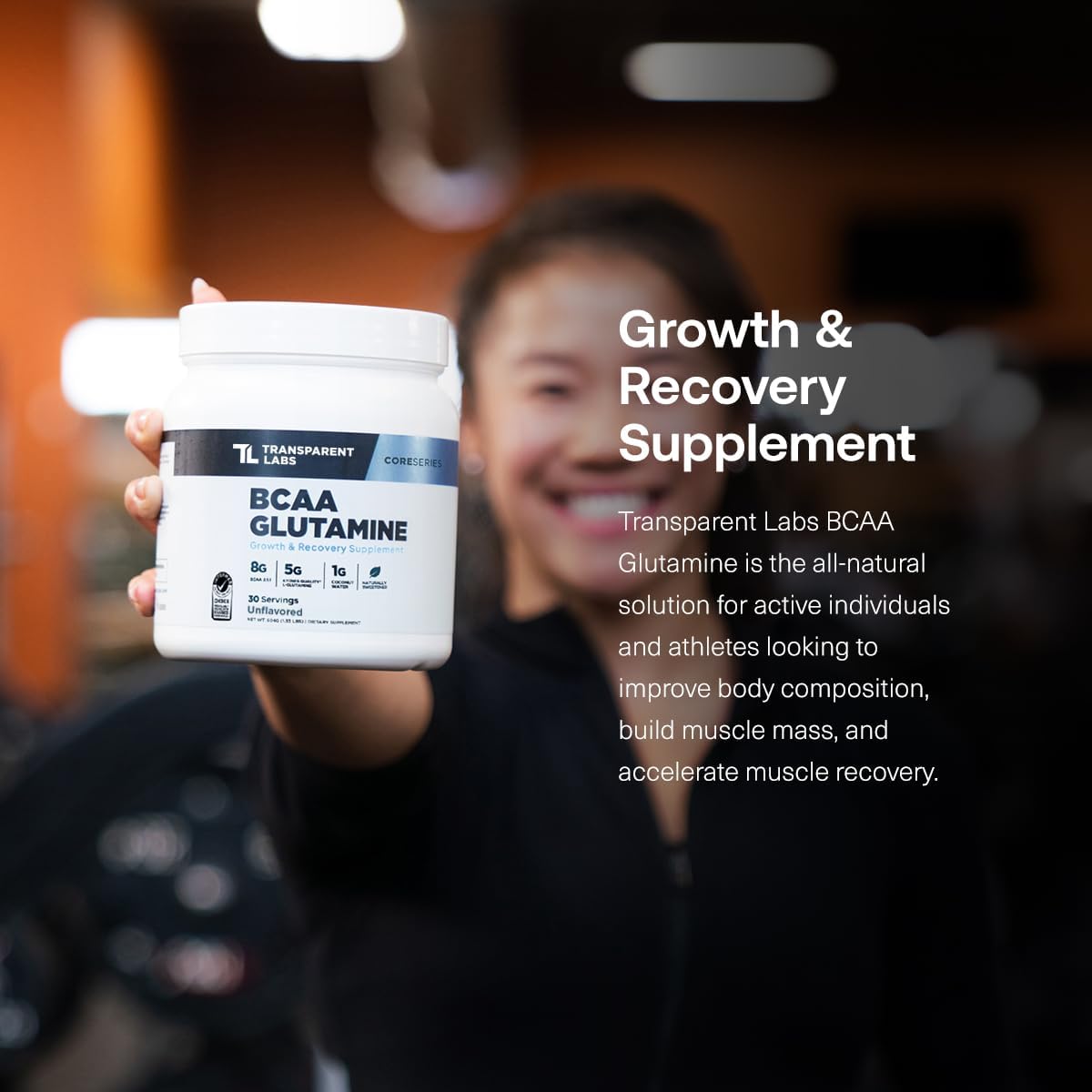Transparent Labs Bulk Pre-Workout (30 Servings, Peach Mango) & BCAA Glutamine (30 Servings, Tropical Punch)