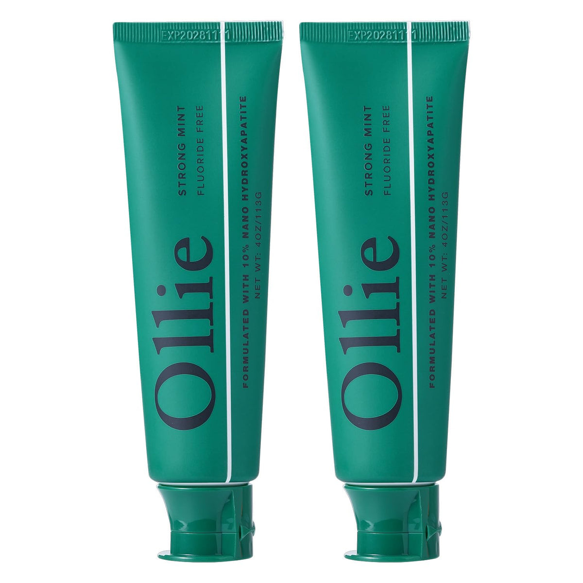 Ollie Fluoride Free 10% Nano Hydroxyapatite Toothpaste, Clean Mint, 1 Pack