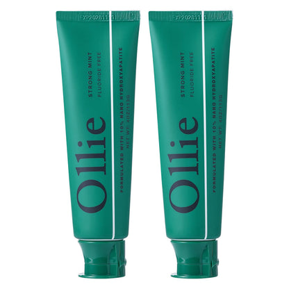Ollie Fluoride Free 10% Nano Hydroxyapatite Toothpaste, Clean Mint, 1 Pack