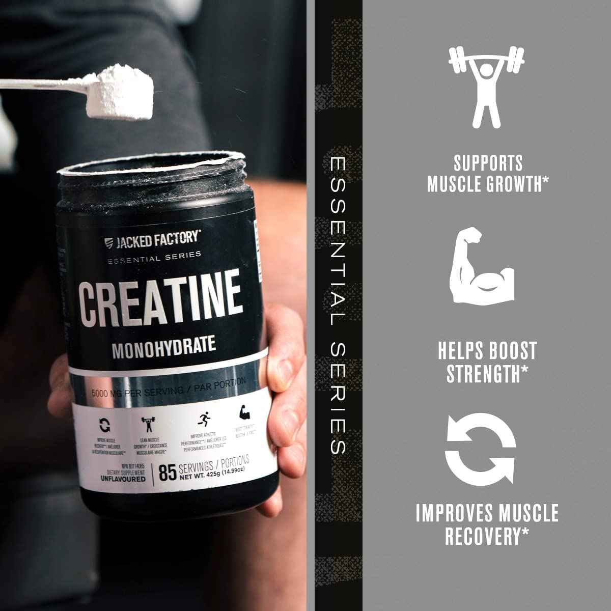 Nitrosurge Pre-Workout & Creatine Monohydrate - Pre Workout Powder With Creatine