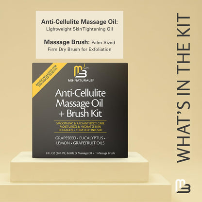 Anti Cellulite Massage Oil for Massage Therapy with Collagen (8 Fl Oz)