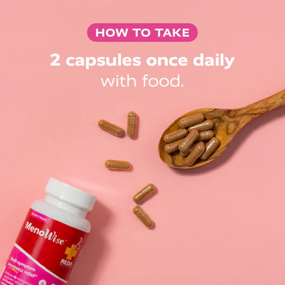Redd Remedies, MenoWise, Relieves Symptoms, Including Hot Flashes, Night Sweats, Vaginal Dryness, and More, 60 Vegan Capsules