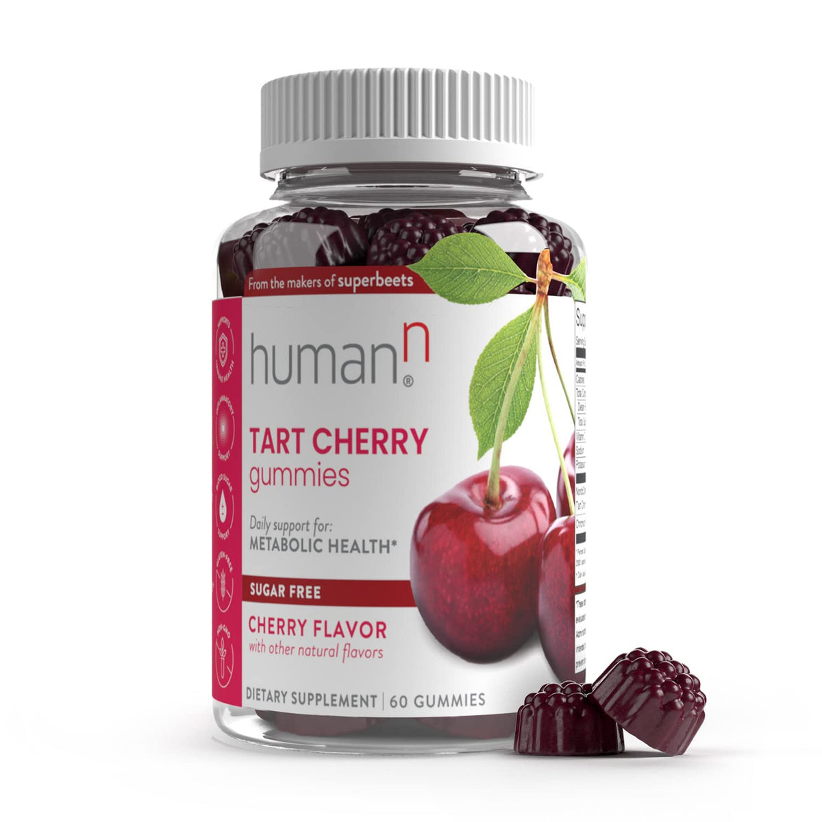 humanN Tart Cherry Gummies - Uric Acid, Immunity, Inflammation & Metabolic Health 