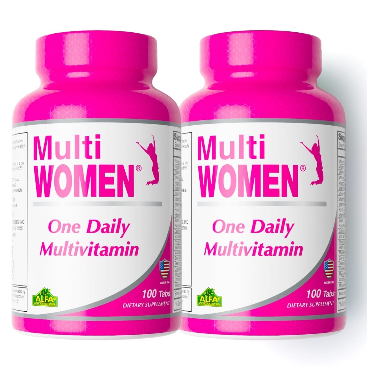 ALFA VITAMINS Multi Men Vitamins Dietary Supplement with Essential Vitamins & Minerals for Men - Amino Acids + Antioxidants - 100 Tablets