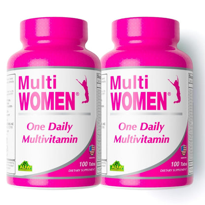 ALFA VITAMINS Multi Men Vitamins Dietary Supplement with Essential Vitamins & Minerals for Men - Amino Acids + Antioxidants - 100 Tablets