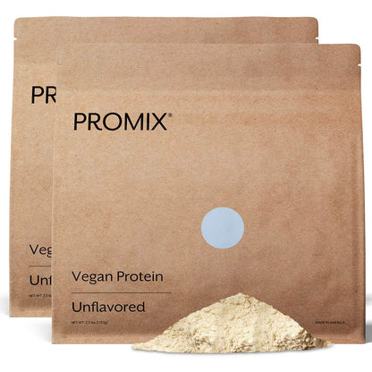 ProMix Nutrition Plant-Based Vegan Protein Powder, Vanilla - Pea Protein & Vitamin B-12 - Post Workout Fitness & Nutrition Shakes, Smoothies, Baking & Cooking Recipes - 2.5 Pound (Pack of 1)