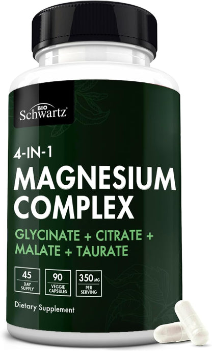 Magnesium Complex with 350mg Magnesium Glycinate Citrate Malate & Taurate