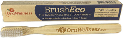 OraWellness Nut Free Healthy Mouth Blend Tooth Oil + BrushEco Bamboo Toothbrush with 4 Rows