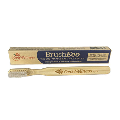 OraWellness Healthy Mouth Blend Tooth Oil + BrushEco Bamboo Toothbrush with 4 Rows
