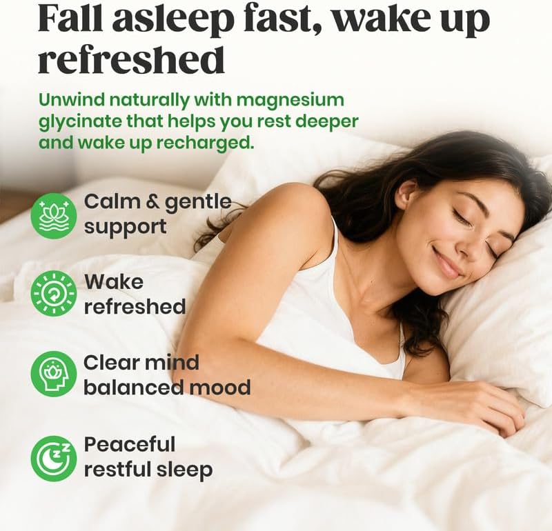 60 Day Supply Magnesium Glycinate 400mg Gummies Sugar Free High Absorption | With Ashwagandha, L-Theanine, CoQ10, Vitamin D3 & B6, Adults & Kids, Stress Relief, Sleep & Calm, Vegan, Gluten Free