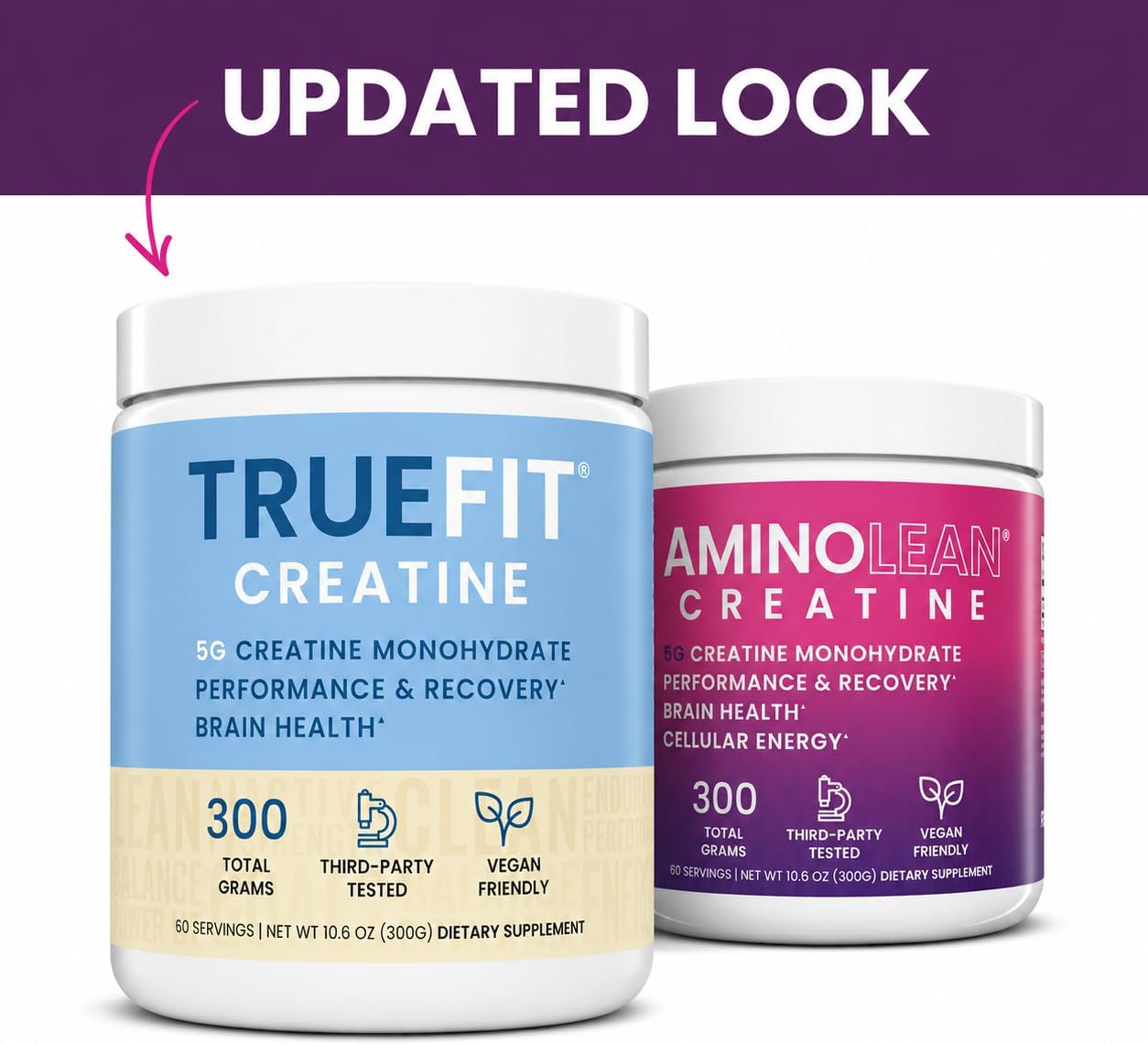 TrueFit Creatine Monohydrate Powder for Women & Men - 5g Pure Micronized | Premium Creatine Monohydrate for Strength, Lean Muscle, Recovery + Focus & Brain Health - Mixes Clean, Third Party Tested