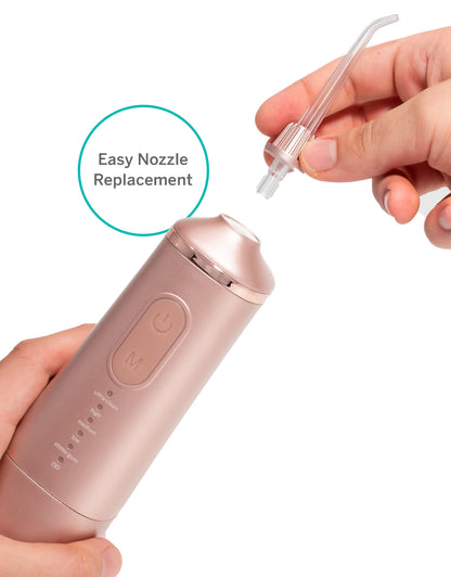 Supersmile Professional Zina Water Flosser, Silver, Rechargeable Cordless Water Flosser, 5 Cleaning Modes, Waterproof, Travel Friendly, Safe for Veneers & Braces