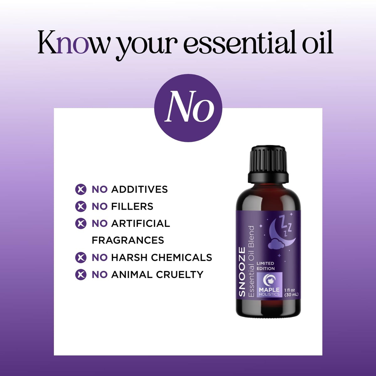 Sleep Essential Oil Blend for Diffuser - Snooze Blend Essential Oil for Sleep with Roman Chamomile