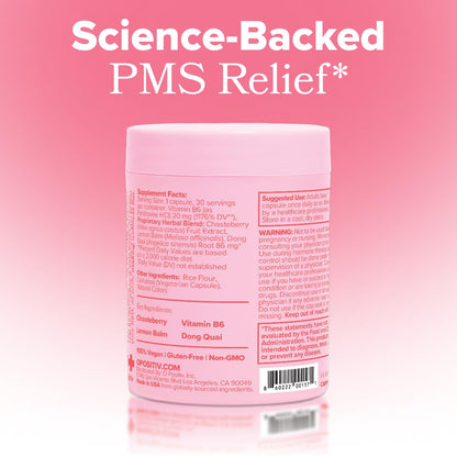 FLO PMS for Hormonal Breakouts, Bloating, Cramps, & Mood – 30-Day Supply