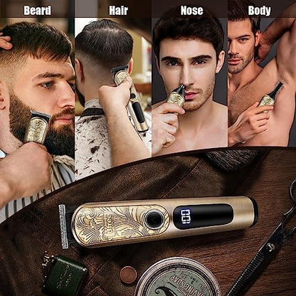 Ufree Beard Trimmer for Men with Charging Stand, IPX7 Waterproof Electric Razor Shavers