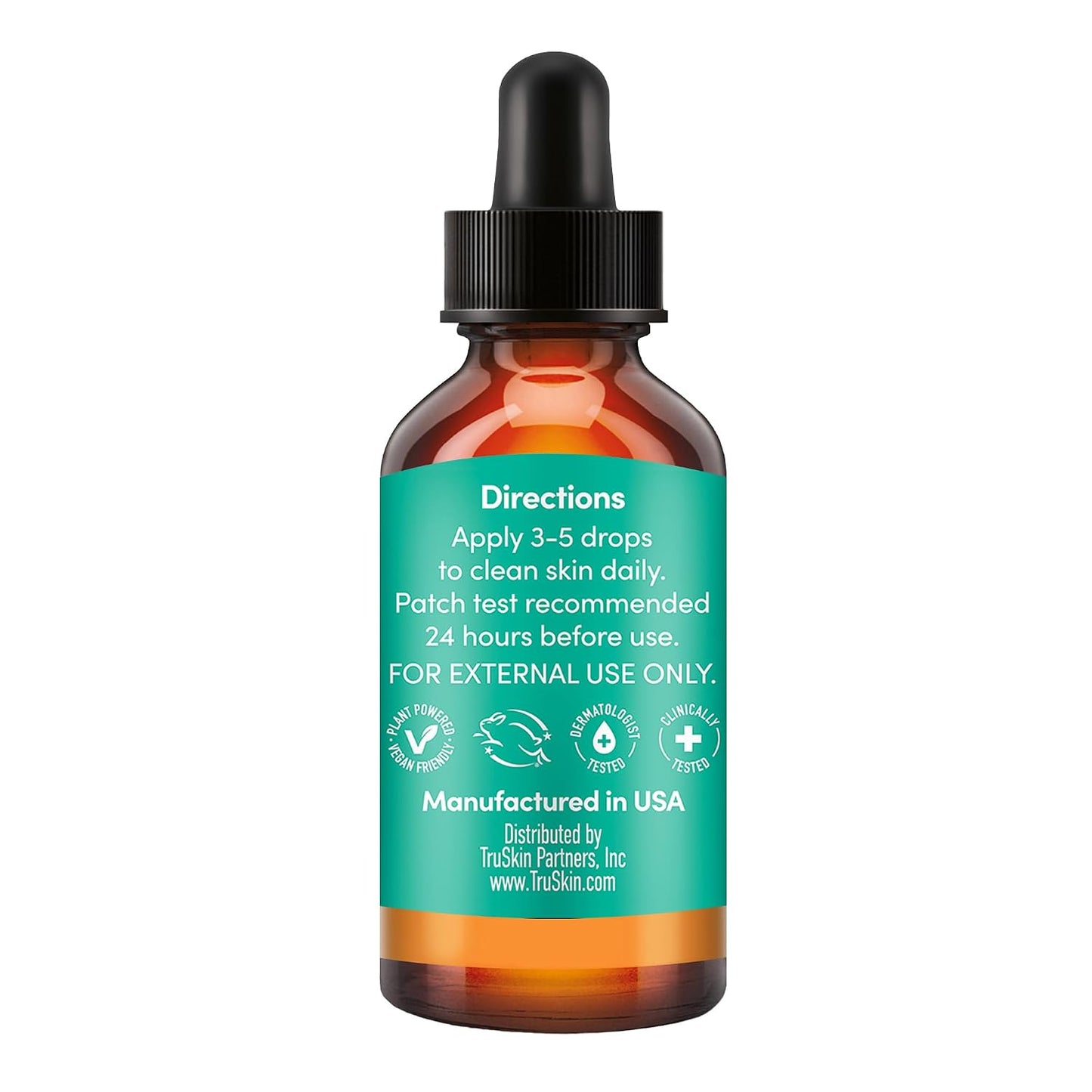 TruSkin Facial Serum with 11 Plant-Derived Vitamins & Minerals for Radiant, Healthy-Looking Skin - Powerful Antioxidants and Nourishing Vitamins for Skin Nutrition, 1 fl oz