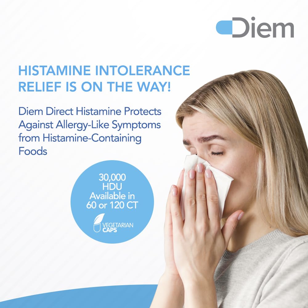Omne Diem Histamine Digest DAO 30,000 HDU - 60 Caps - Histamine Neutralizing
