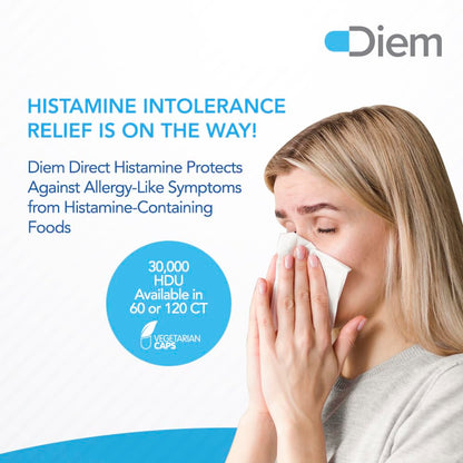 Omne Diem Histamine Digest DAO 30,000 HDU - 60 Caps - Histamine Neutralizing