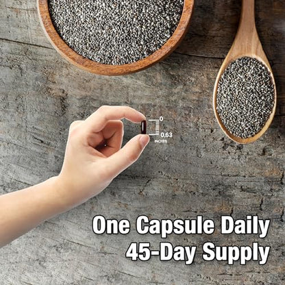 ORZAX 500 mg mg Black Seed Oil Organic Cold Pressed Capsules with 20mg