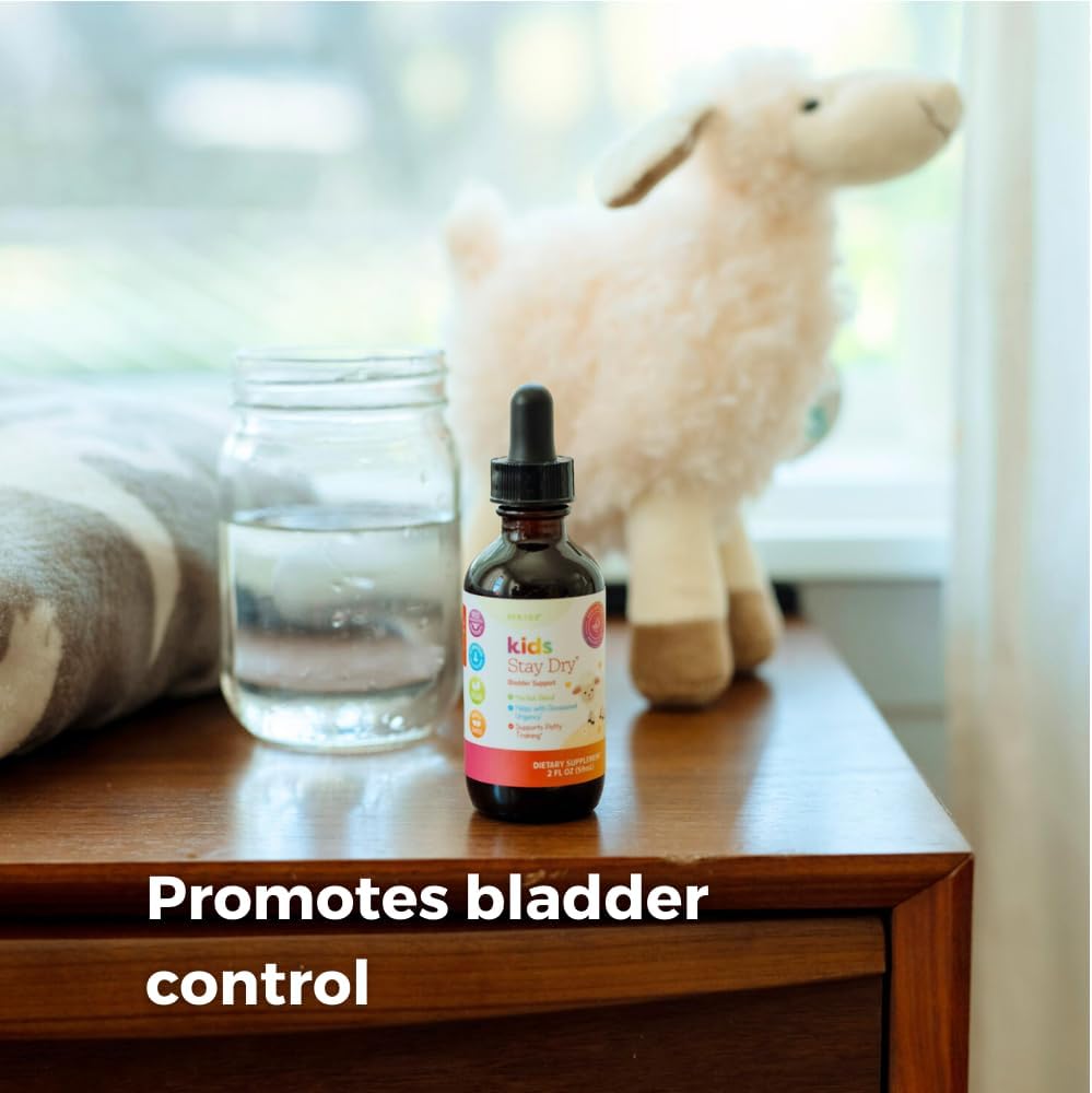 SPRIGS Kids Stay Dry Bladder Support Supplement, 2 Fl Oz | A Herbal Blend of Agrimony & Organic Plantain Leaf I Supports Bladder Control, & Potty Training for Less Bedwetting & Urinary Health