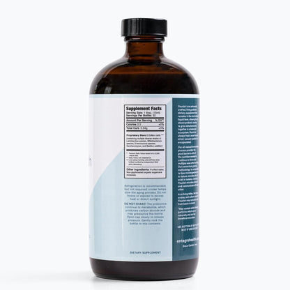 ENTEGRO Flourish Original Liquid Probiotic & Postbiotic Supplement, Plastic | 11 Live Cultures, Gut & Digestive Health For Women, Men & Kids, Organic, Vegan, Allergen Free, Non-GMO, USA Made, 16 fl oz