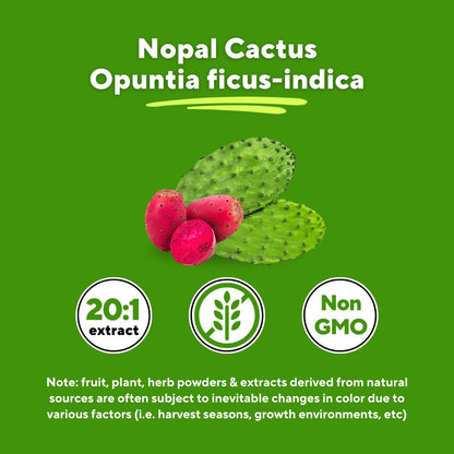 Vitapia Nopal Cactus Extract for Antioxidant, Skin, Metabolism, Wellness, Heart Health Support - 120 Veggie Capsules - Non GMO, Gluten Free Supplement