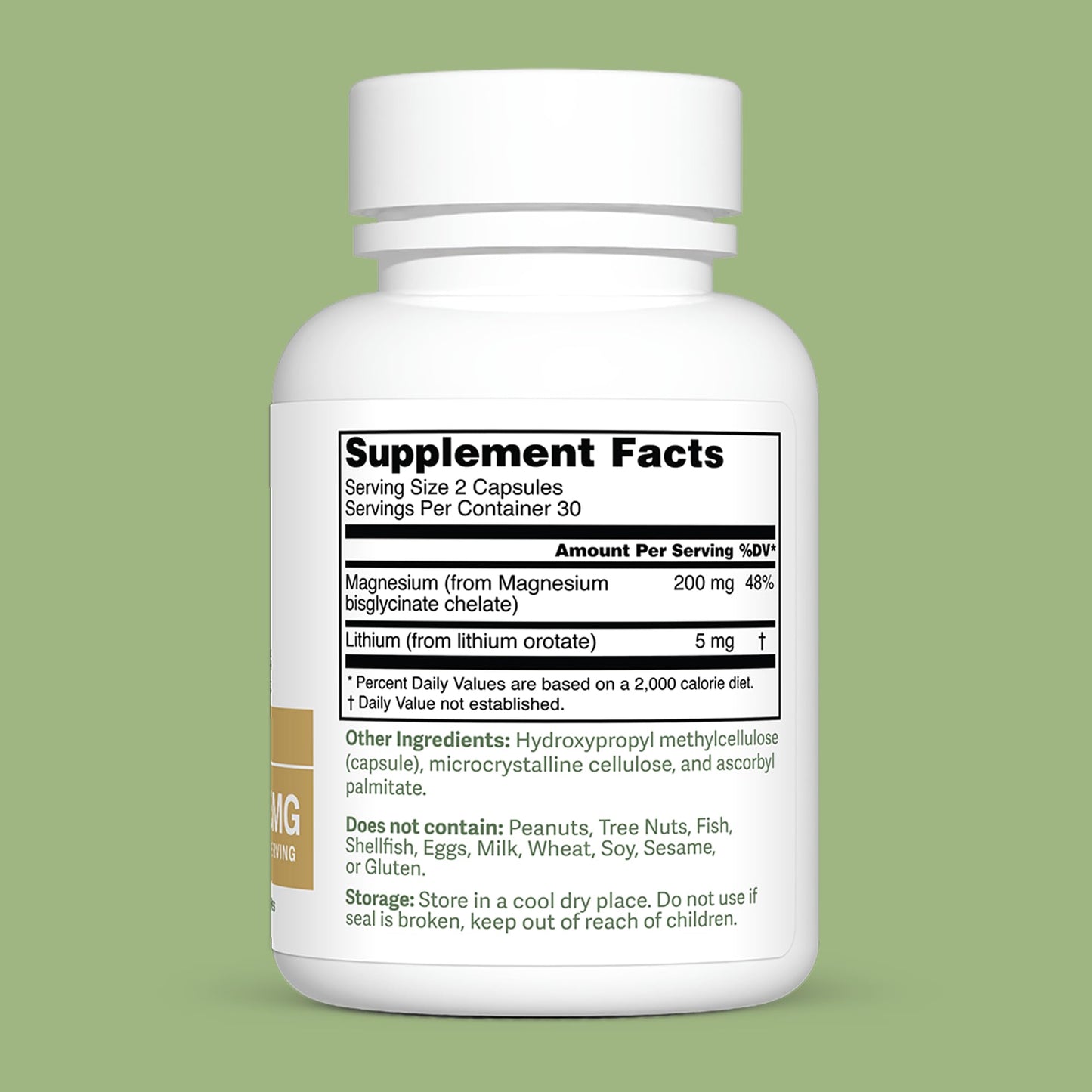 Dr. Murray's Ultra Clean Lithium Orotate with Magnesium Glycinate - 5mg Lithium | Vegan Capsules | Mood & Cognitive Support | Neurological Wellness Formula | 60 Count