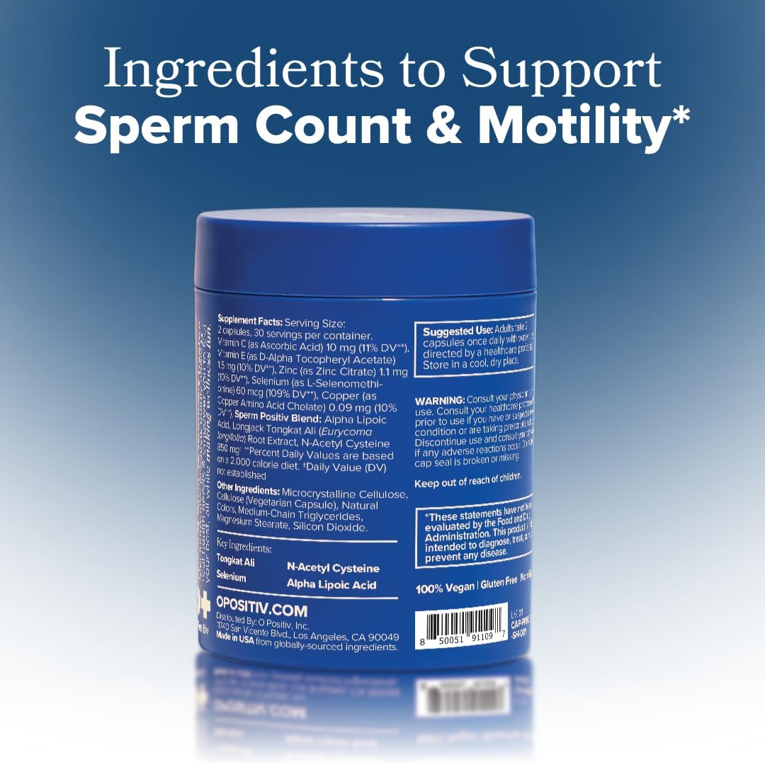 PREGGO Sperm Health Support for Improved Sperm Count – 30-Day Supply