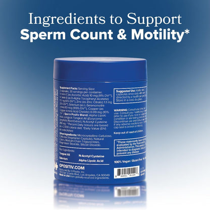 PREGGO Sperm Health Support for Improved Sperm Count – 30-Day Supply