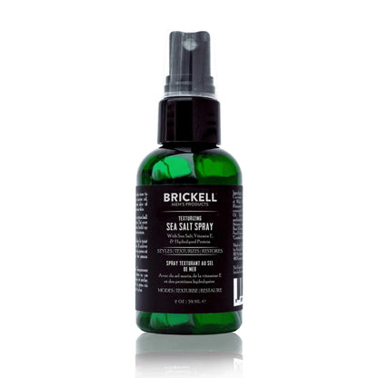 Brickell Men's Texturizing Sea Salt Spray for Men, Alcohol-Free, Lifts & Texturizes Hair for a Beach or Surfer Hair Style, With Sea Salt, Vitamin E & Hydrolyzed Protein, 6 Ounce