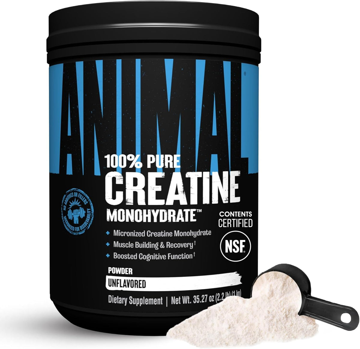 Animal Creatine Monoydrate Powder for Men & Women | Unflavored 300g
