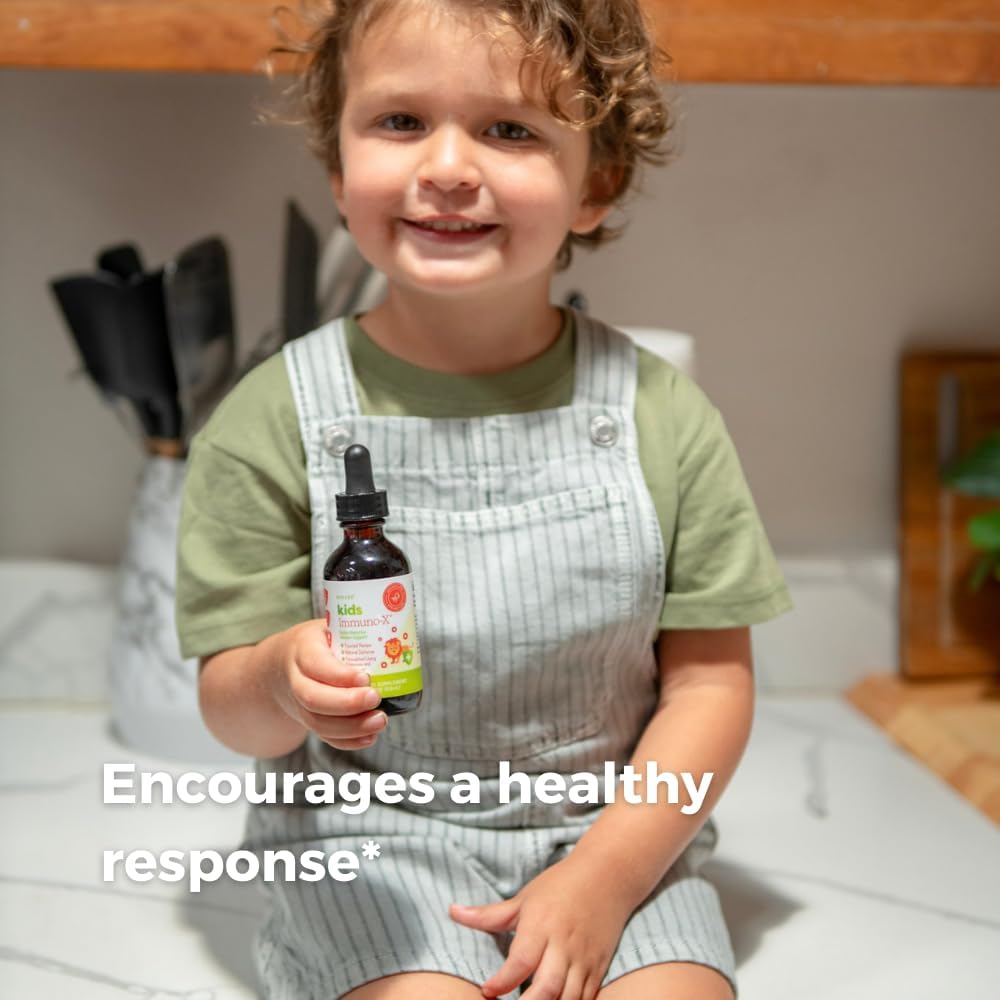 SPRIGS Kids Immuno-X, 2 Fl Oz | Children's Immune Support for Year-Round Health | A Tasty Natural Tincture of Organic Herbs Echinacea & Elder for Respiratory Function & a Healthy Inflammatory Response