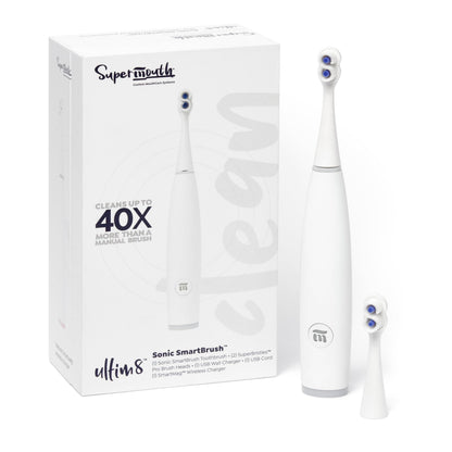 SuperMouth ULTIM8 Electric Toothbrush, UV Hub & Travel Case, Rose Gold