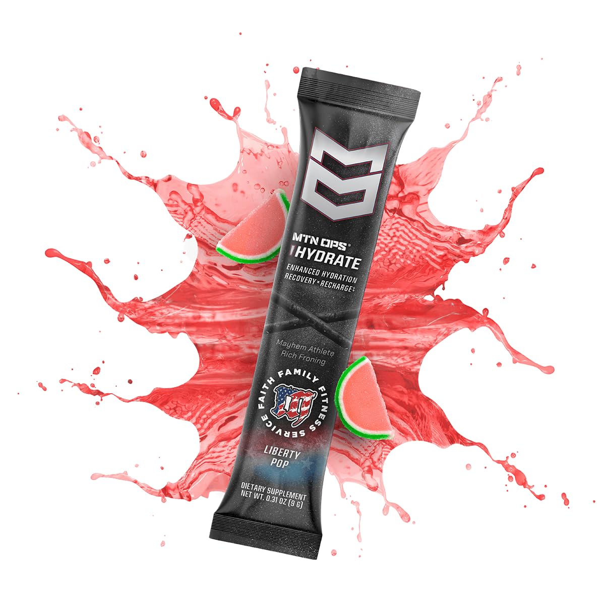MTN OPS Hydrate Sugar Free Electrolyte Packets, Mango Peach
