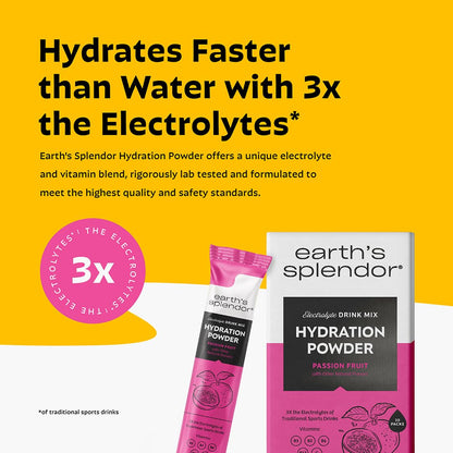Earth's Splendor Electrolytes Powder Packets Sugar Free White Peach Hydration Sticks with Essential Vitamins for Energy & Sports Performance Travel-Friendly Single-Serve Packets for Daily Use 10 Pack